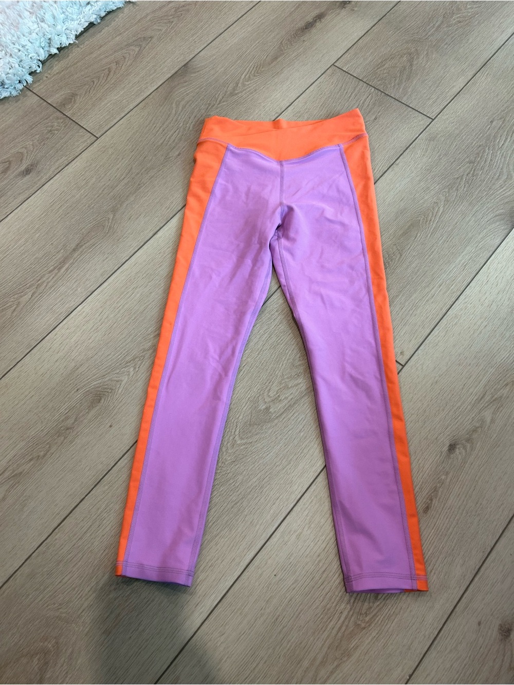 Old Navy Pink & Orange Colorblock Active Leggings